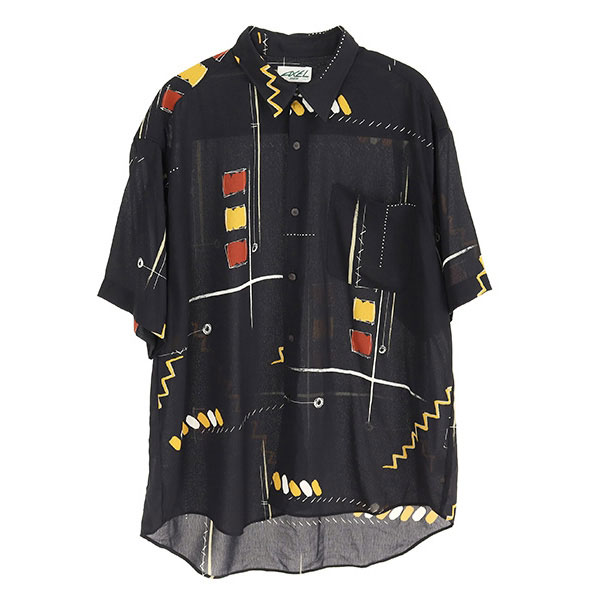 AXEL  폴리 반팔 패턴 셔츠(SIZE : MEN L)