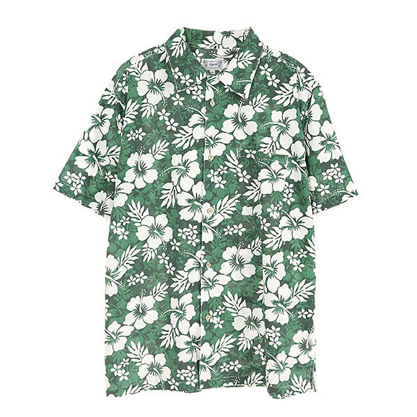 NEPUCA  폴리 코튼 반팔 하와이안 셔츠(SIZE : MEN XL)