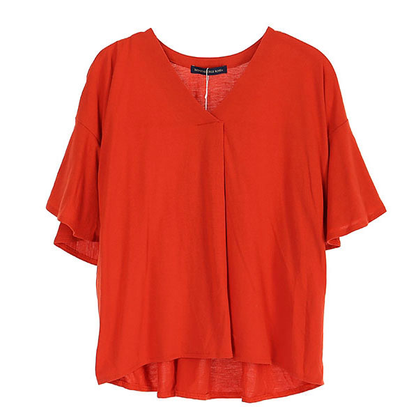 [미사용품]HONEYSUCKLE ROSE   폴리 레이온 반팔 티셔츠(SIZE : WOMEN FREE)