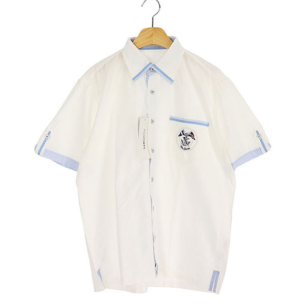 [미사용품]PIA SPORTS  코튼 반팔 셔츠 (새제품가 23만원상당)(SIZE : MEN M)