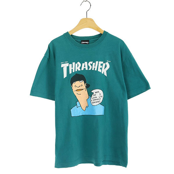 THRASHER  코튼 반팔 티셔츠(SIZE : UNISEX M)