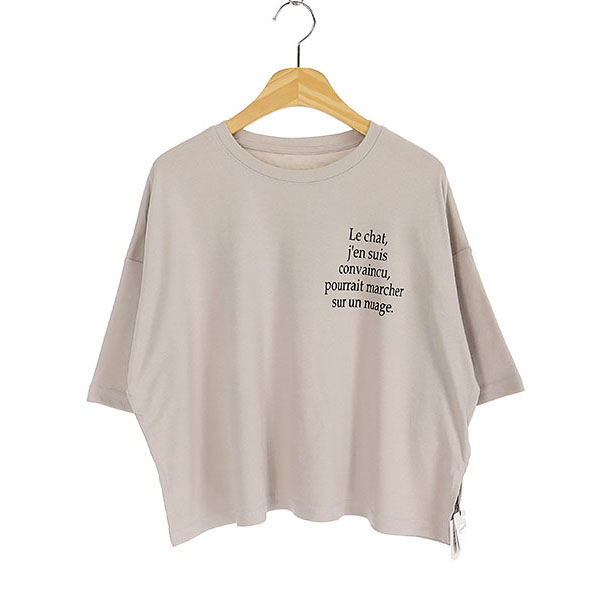 [미사용품]JPN   폴리 코튼 반팔 티셔츠(SIZE : WOMEN FREE)