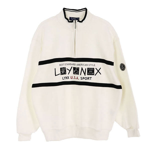 [미사용품]LYNX  폴리 코튼 헨리넥 스웻 셔츠(SIZE : MEN M)