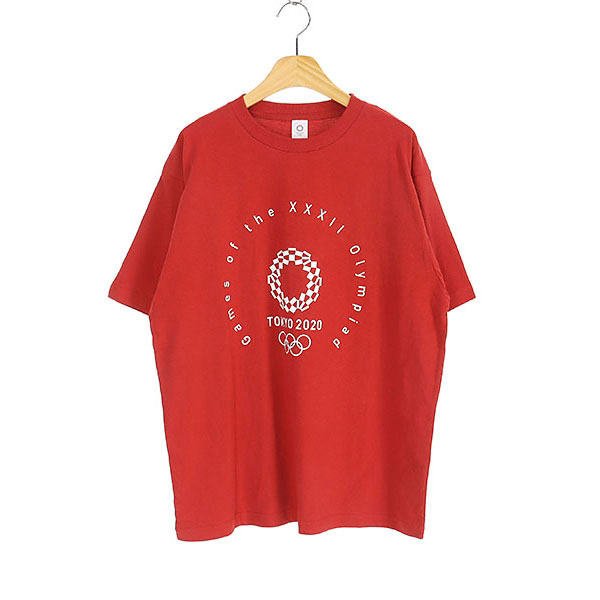 [미사용품]TOKYO 2020  코튼 반팔 티셔츠(SIZE : UNISEX L)
