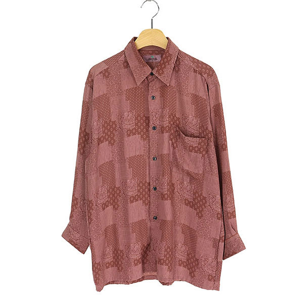 MONSIEUR SUNMARUKA  폴리 패턴 셔츠(SIZE : MEN M)