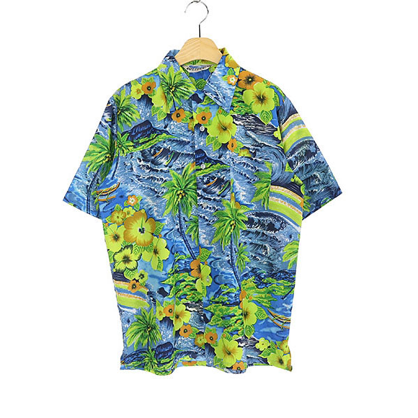 GUY COUNTRY  폴리 반팔 하와이안 셔츠(SIZE : MEN M)