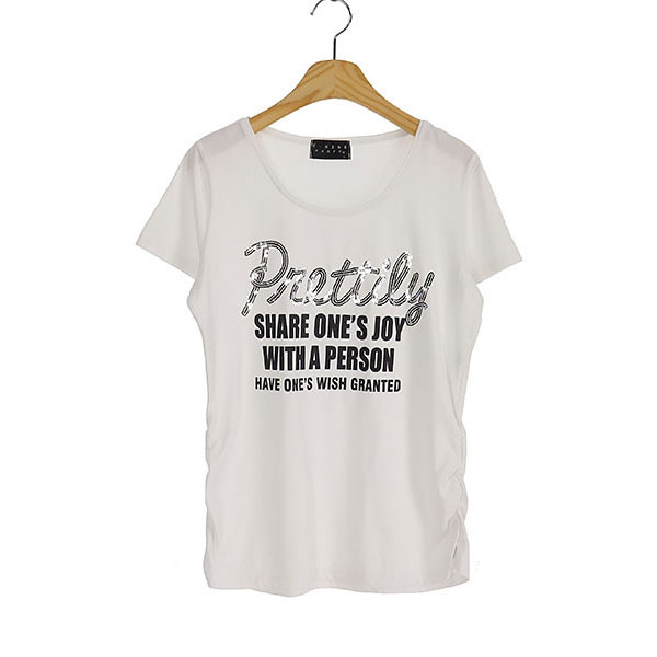 T-MIND PARTY  폴리 코튼 반팔 티셔츠(SIZE : WOMEN M~L)