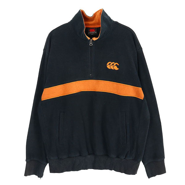 CANTERBURY OF NEW ZEALAND 캔터베리 오브 뉴질랜드 코튼 폴리 빈티지 헨리넥 스웻 셔츠(SIZE : MEN XL)