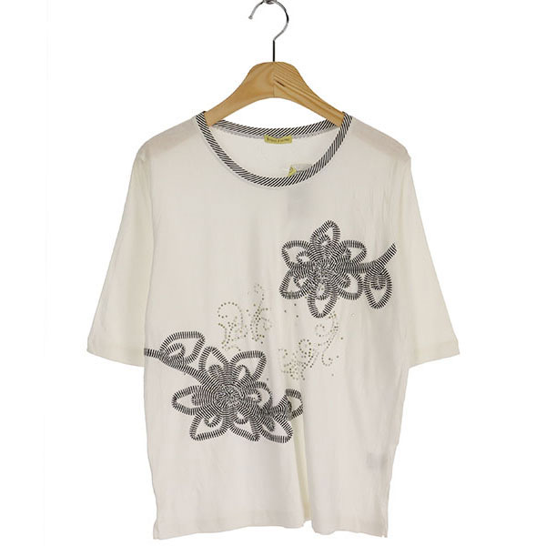 [미사용품]ROYAL FLOWER  코튼 반팔 티셔츠(SIZE : WOMEN M~L)