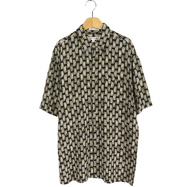 PIERRE CARDIN 삐에르 가르뎅 레이온 반팔 패턴 셔츠(SIZE : MEN M)