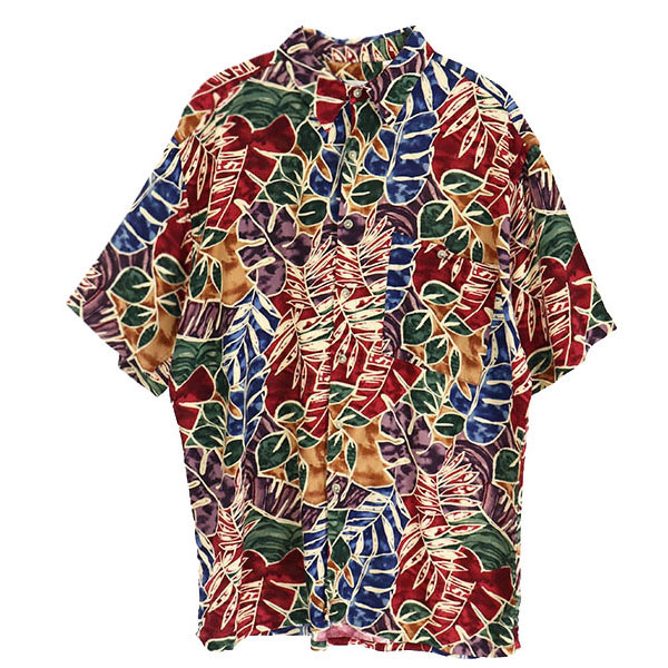 PIERRE CARDIN 삐에르 가르뎅 레이온 반팔 패턴 셔츠(SIZE : MEN M~L)