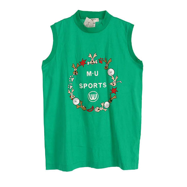 [미사용품]M.U SPORTS 엠유 스포츠 코튼 민소매 티셔츠(SIZE : UNISEX FREE)