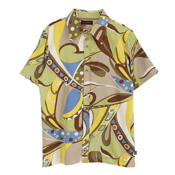 MORGAN 모르간 폴리 반팔 패턴 셔츠(SIZE : MEN M)