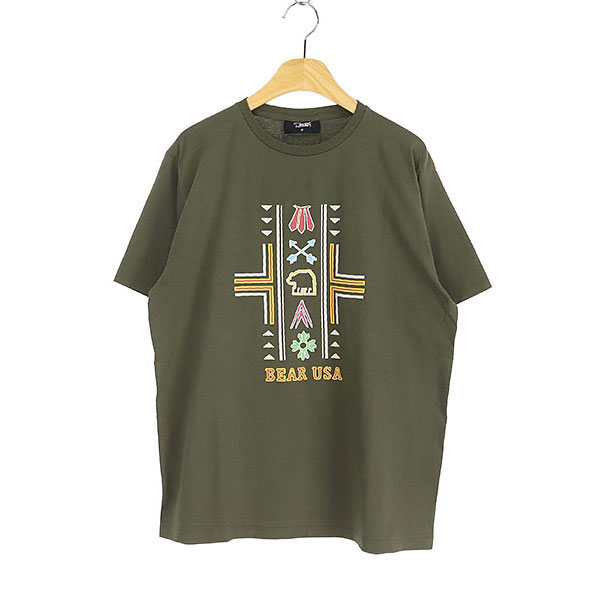 [미사용품]BEAR   코튼 반팔 티셔츠(SIZE : UNISEX M)