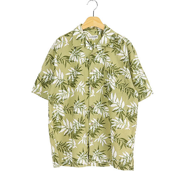 GINNI CAROL  코튼 반팔 하와이안 셔츠(SIZE : MEN M)